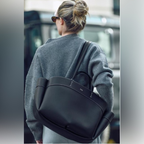 Zara 6096/410 Viral Black Tote Bag - Picture 6 of 9